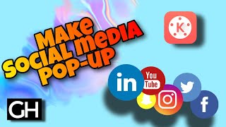 How To Make social media pop-up | Social Media Pop up For Youtube | kinemaster Tutorial 2020 screenshot 4