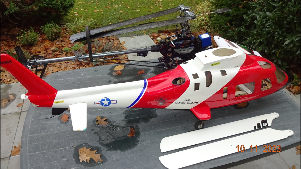 Mein Winterprojekt - Heli HK600GT in einem Agusta A109 Scale Rumpf !