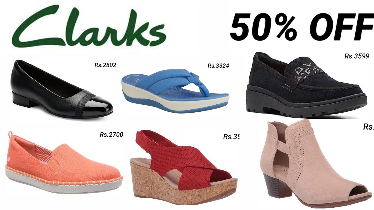 CLARKS SHOES 50% OFF SANDAL SHOES FOR WOMEN - YouTube