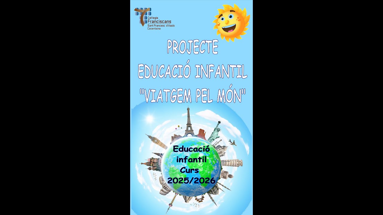 Decoració projecte Viatgem pel món Ed infantil curs 2025/2026 Col Sant Francesc d'Assís - Cocentaina