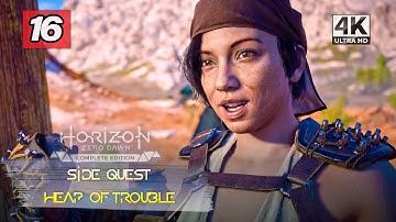 Horizon Zero Dawn Gameplay | (PC/4K 60FPS) | Side Quest | Heap of Trouble