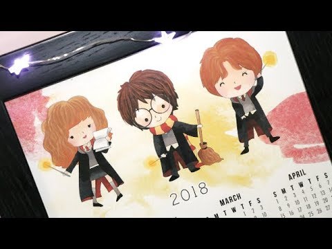 How To Make Cute Diy 2018 Harry Potter Calendar Room Decor And Gift Ideas