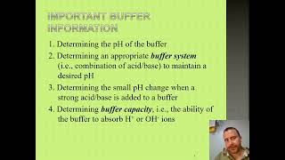 Ch14.9 Buffers and the Henderson Hasselbalch Equation
