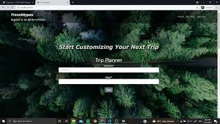 CS50W  Final Project - Trip Planner
