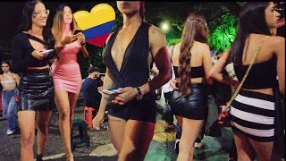 Medellín NIGHTLIFE DISTRICT SINGLE ones OUT in el poblado Colombia 🇨🇴