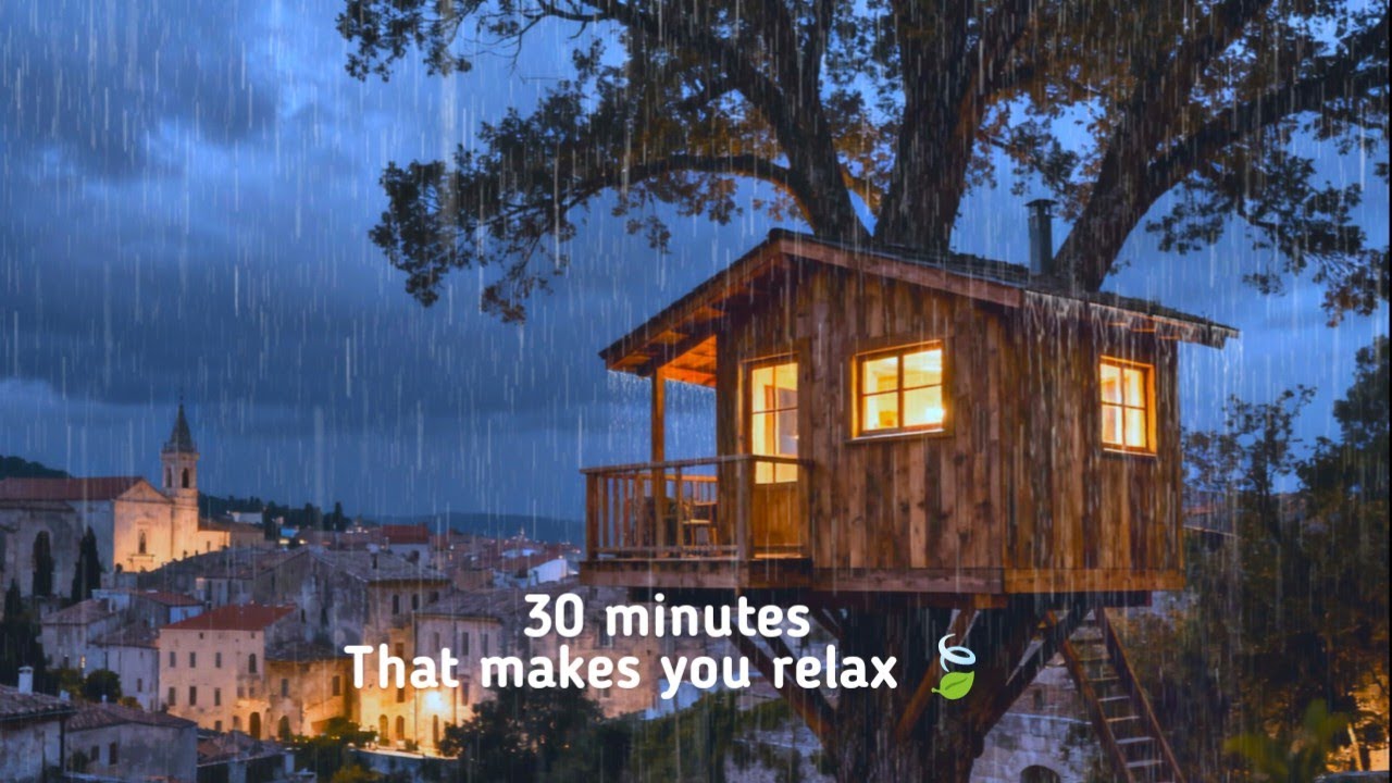 Rain Sounds For Sleeping - 99% Instantly Fall Asleep With Rain And Thunder Sound At Night, Relax #1