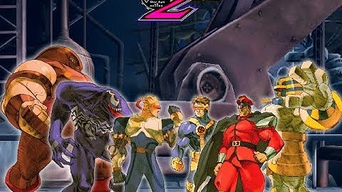 Juggernaut & Venom & Captain Commando vs Cyclops & Anarkis & M Bison | Marvel vs Capcom 2