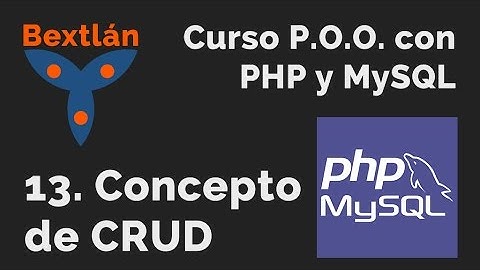Curso POO con PHP: 13. Concepto CRUD - #jonmircha