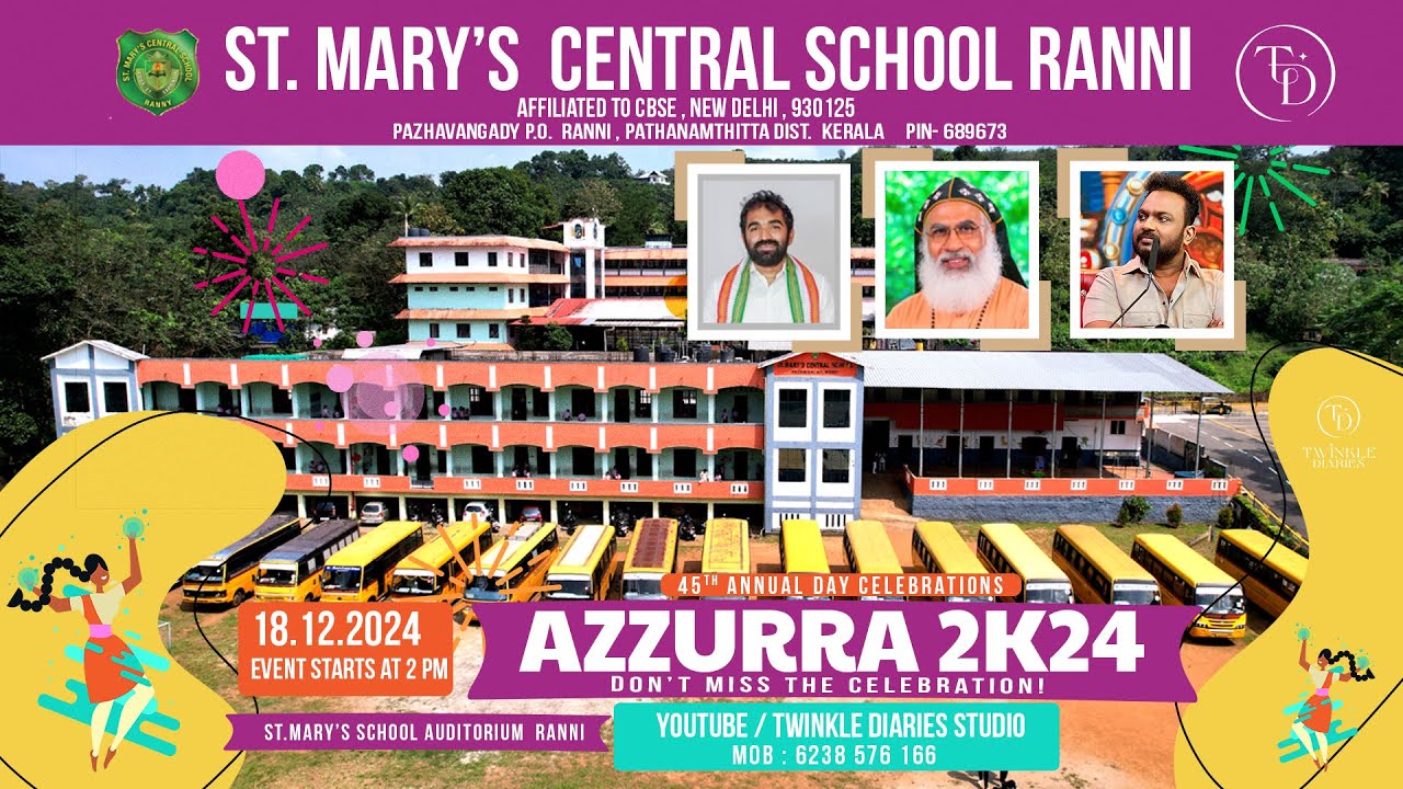 St. Mary's Central School Ranni | 45th Annual Day Celebrations - YouTube
