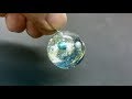 【UVレジン 100均】宇宙っぽい球体を作ってみました! とレジンアレルギーのお話 resin