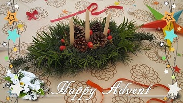 Advent wreath DIY: How to make | Christmas decoration | Easy and Fast | Advetskranz | 2017