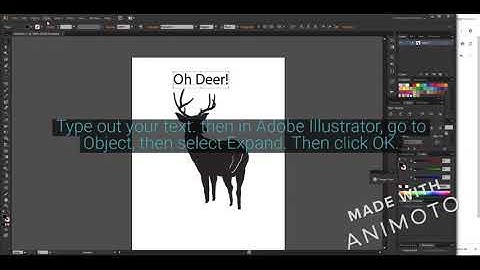 How to Expand / Embed a font in Adobe Illustrator