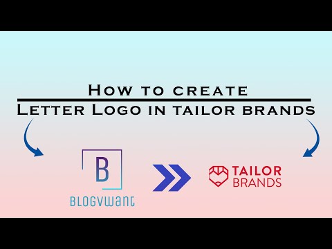 How to Create a Letter Logo in Tailor Brands