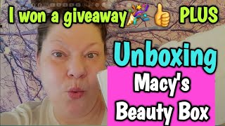 Unboxing Macys Beauty Box AND I Won A Giveaway!😊🎉PLUS Advent Calendar Updates!🤭👍👏👏 By Simply_ Steph