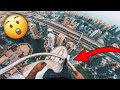 Nearly falling from a 400 meter skyscraper 