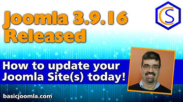 🗞 Live Bulletin -  🔧Joomla! 3.9.16 Security and Bug Release - 2 How to update Joomla Tutorials