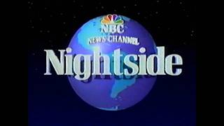 NBC News Channel: Nightside (1992) (HD 60fps)