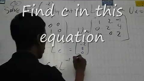 TechBurst 2011: LU Factorization Part B