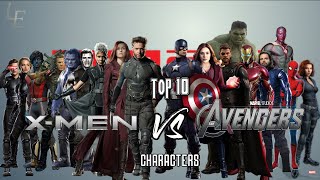 TOP 10 X-Men vs Avengers Characters | MARVEL | X-Men vs Avengers | List Edu