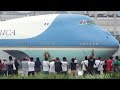 [Air Force One] USAF Boeing VC-25 (92-9000) takeoff from ITM/RJOO (Osaka - Itami) RWY 14R