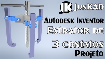 Autodesk Inventor | Extrator de 3 contatos - Projeto | JunKAD