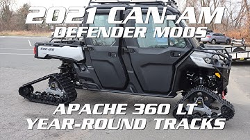 2021 CAN-AM Defender modification with the Apache 360 LT Tracks video with Bob