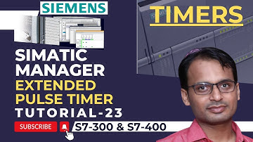 Siemens PLC Training 23 - Extended Pulse Timer in Siemens STEP 7  Simatic Manager