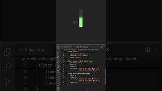 CSS-Only Volume Slider | No JS & No SVG #cssanimation #coding #csstutorial #frontendcourse