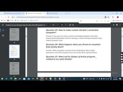 Java Interview Question and Answers | What happens when you throw an exception from finally block?