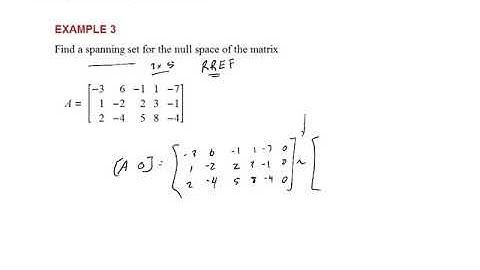 4.2 - Null Spaces, Column Spaces, and Linear Transformations
