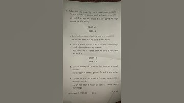 [2022 ] mdu bcom pass ENTREPRENEURSHIP & SMALL SCALE BUSINESS 5th sem question paper