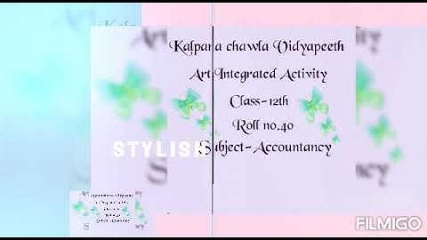 Art integration activity of Accountancy by Aashu  class-12th, Topic-Not for profit organisation.