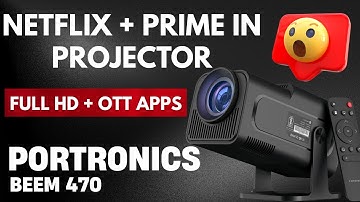 Best Budget Projector 2025? Portronics Beem 470 Review | Full HD, Netflix & Prime