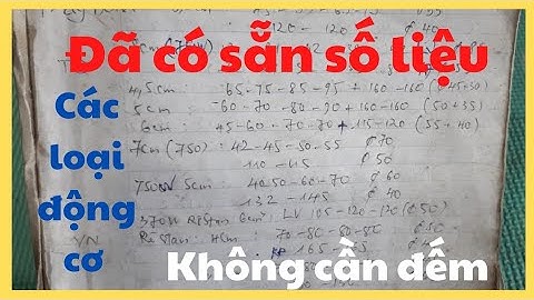 số vòng dây các loại động cơ điện mô tơ máy bơm /number of turns of electric motor wire