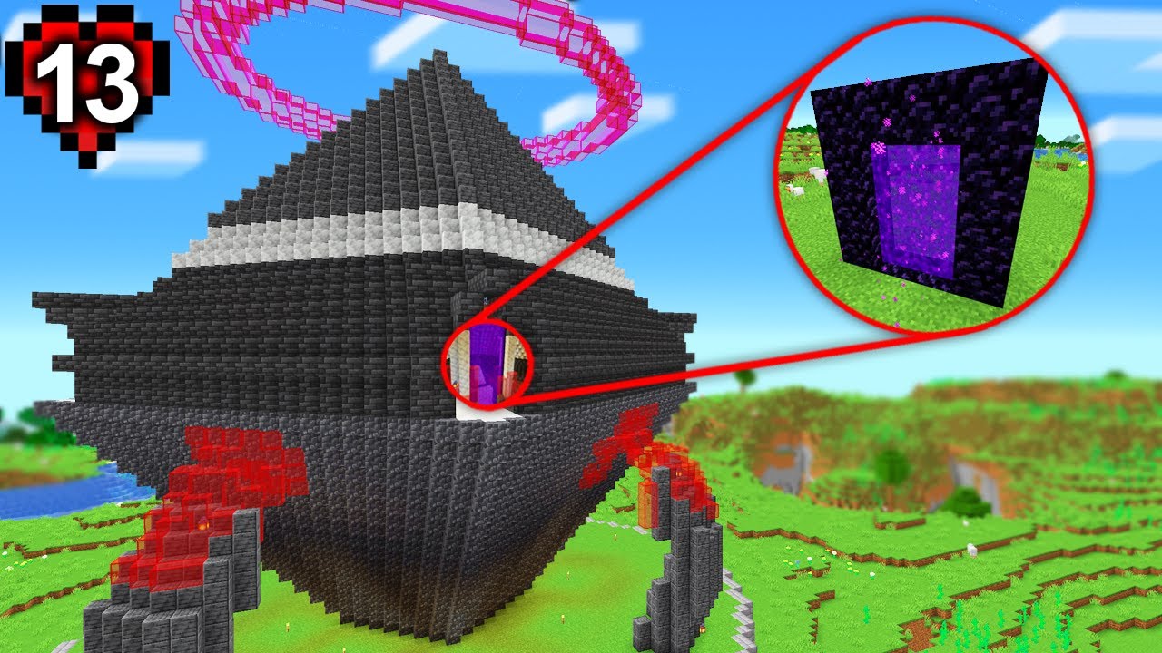  I Transformed The Nether Portal in Minecraft Hardcore!