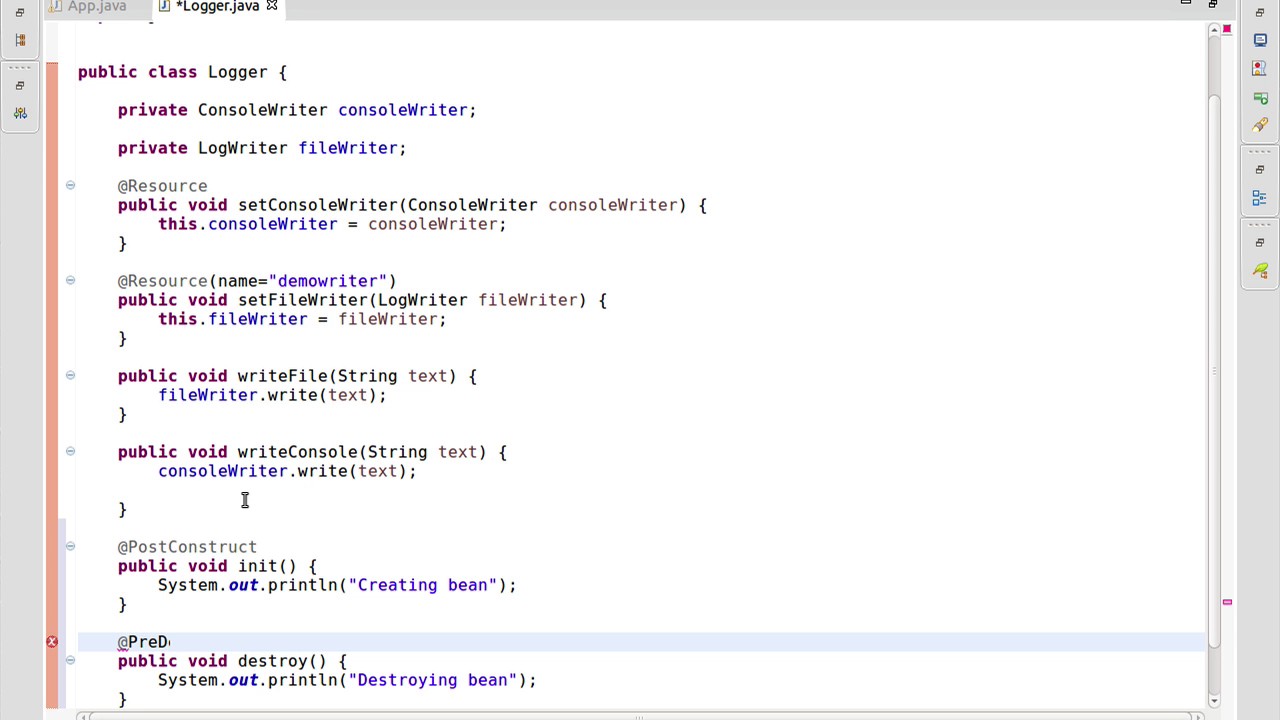 28 Init and Destroy methods through Annotations - YouTube