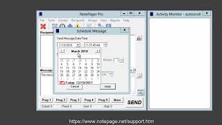 How to Send and Schedule Text Messages in NotePager Pro Software screenshot 4