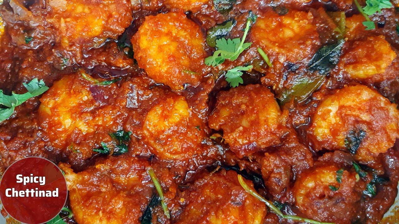 செட்டிநாட்டு இறால் தொக்கு Prawn gravy Prawn Masala Prawns Curry