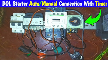 DOL Starter Auto/Manual Connection With Selector Switch & Timer | Control Wiring ‎@MianElectric 