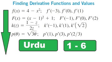 Find differentiation or derivatives using definition || Thomas calculus exercise 3.2 || Urdu Hindi
