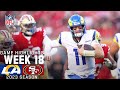 Los angeles rams vs san francisco 49ers  2023 week 18 game highlights