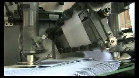 paper folding, form printing and collating machine video