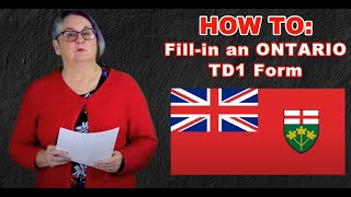 HOW TO: Fillin an Ontario TD1 Form *2023*