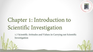 Science | Form 1 | Chapter 1 - 1.7