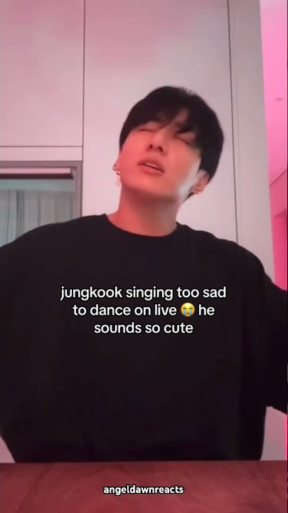 Jungkook singing too sad to dance on live #golden #kpop #bts #cute