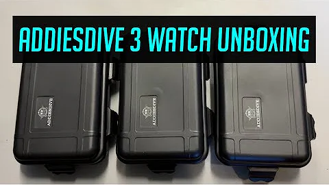 ADDIESDIVE 3 Watch Unboxing 