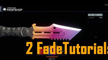 BO3 paintshop CSGO Knife fade tutorial