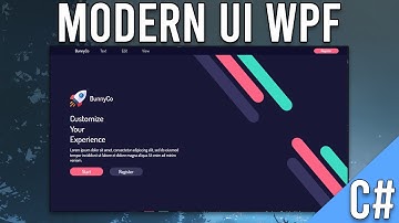 C# WPF Modern UI Flat Design Tutorial