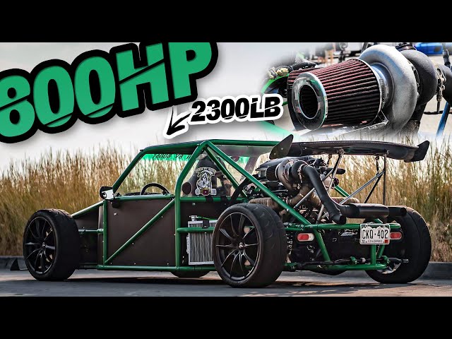 800HP Street-Legal Turbo Go-Kart?! 2300LB Weapon Hand Built From Scratch  (ROWDY Highway Pulls) 