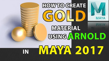 How to Create Gold Material Using Arnold AI Standard in MAYA 2017